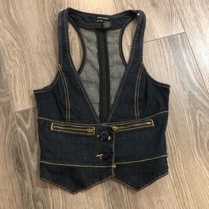 Guess denim vest (stretch) XS